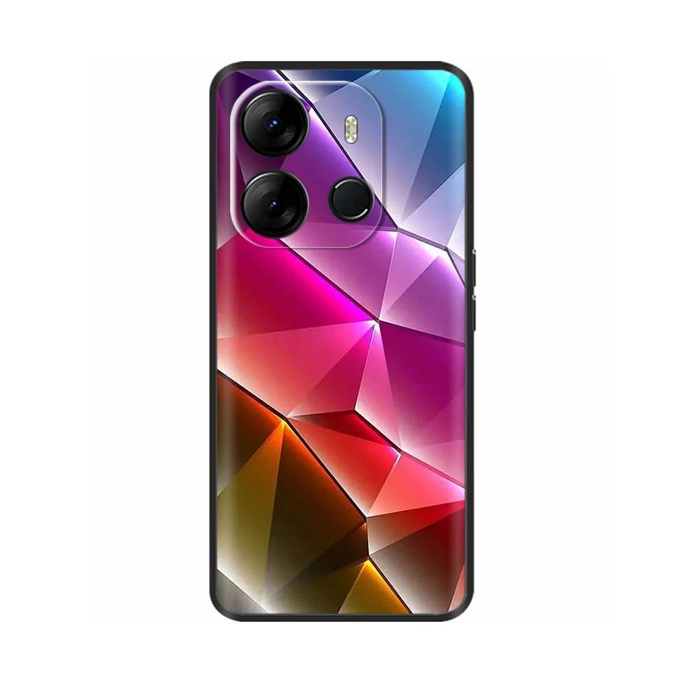 Für Spark Go 2023 Hülle Weiche Schwarze Silikon-Stoßstangenabdeckung Für Tecno Spark Go 2023 BF7n Abdeckung Capa Protect Handyhülle Etui
