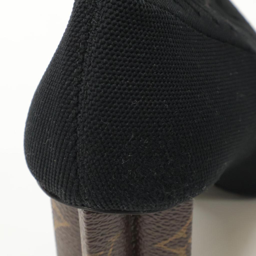 Louis Vuitton Silhouette Ankle Boots Shoes 35 1/2 blackUsed