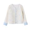 Women's Embroidered White Short Jacket - Spring/Summer 2025 Chinese Style Sun Protection