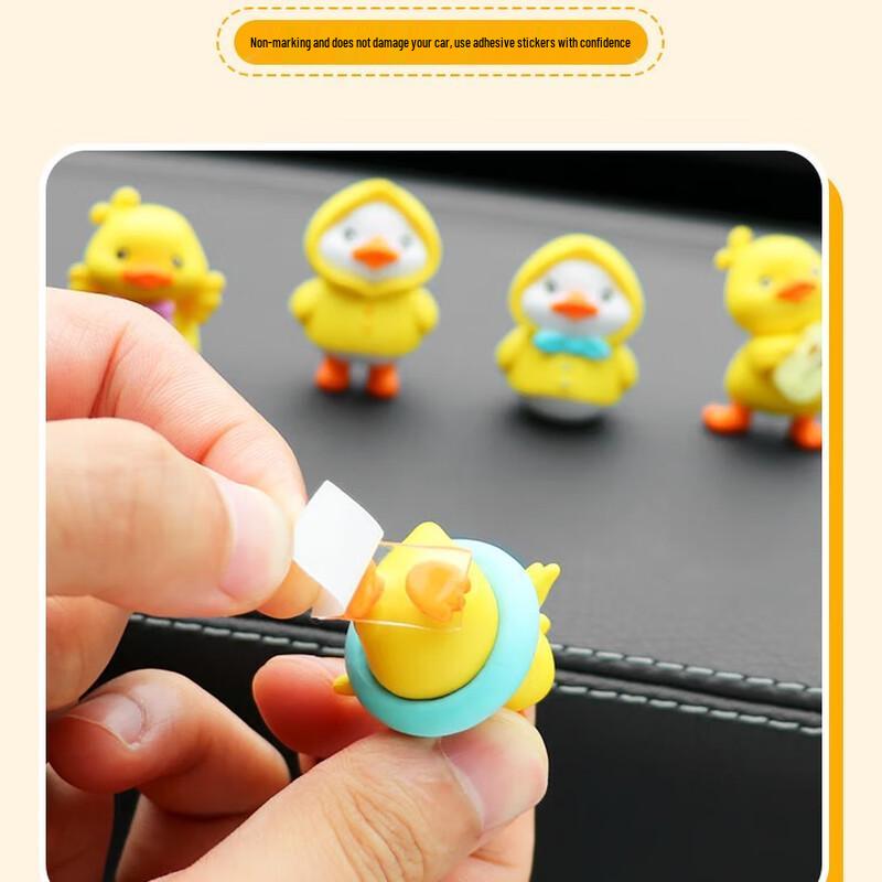 Cute Mini Little Yellow Duck Car Dashboard Ornaments
