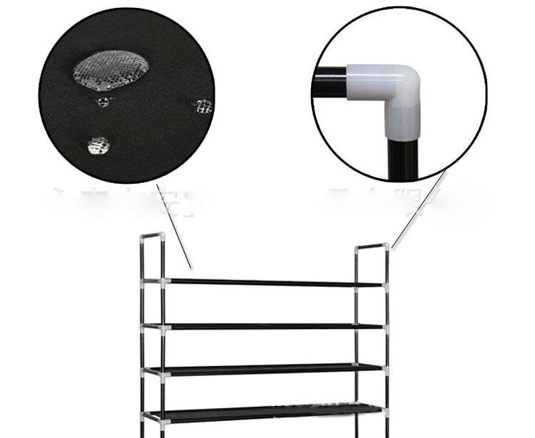 Dustproof Shoe Cabinet Dormitory Iron Shoe Cabinet Multi-layer Household Simple  Storage Rack Shoe Rack Foldable