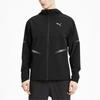 Puma Reflective Color Block Casual Hooded Zip Jacket Men Outerwear Black 519382-01