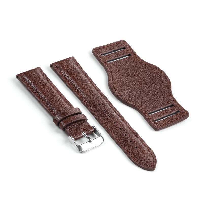 

Cowhide Watch Strap Bracelet Vintage Genuine Leather 18mm 20mm 22mm Watchband Women Men Fashion Watch Band Belt with Pin Buckle 20mm кавовий