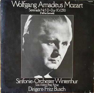 LP Record FRITZ BUSCH, SINFONIE-ORCHESTER WIN - Mozart: Serenade Nr. 5 D-dur Kv. 25 F667293 EMI Germany Classical Used
