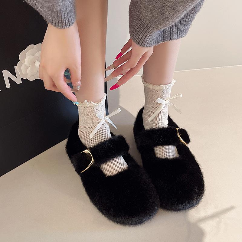 Cute Heightening Snow Boots for Women's 2025 Winter New Versatile Velvet Thickened Warm and Non-slip High-top Northeast Cotton Shoes