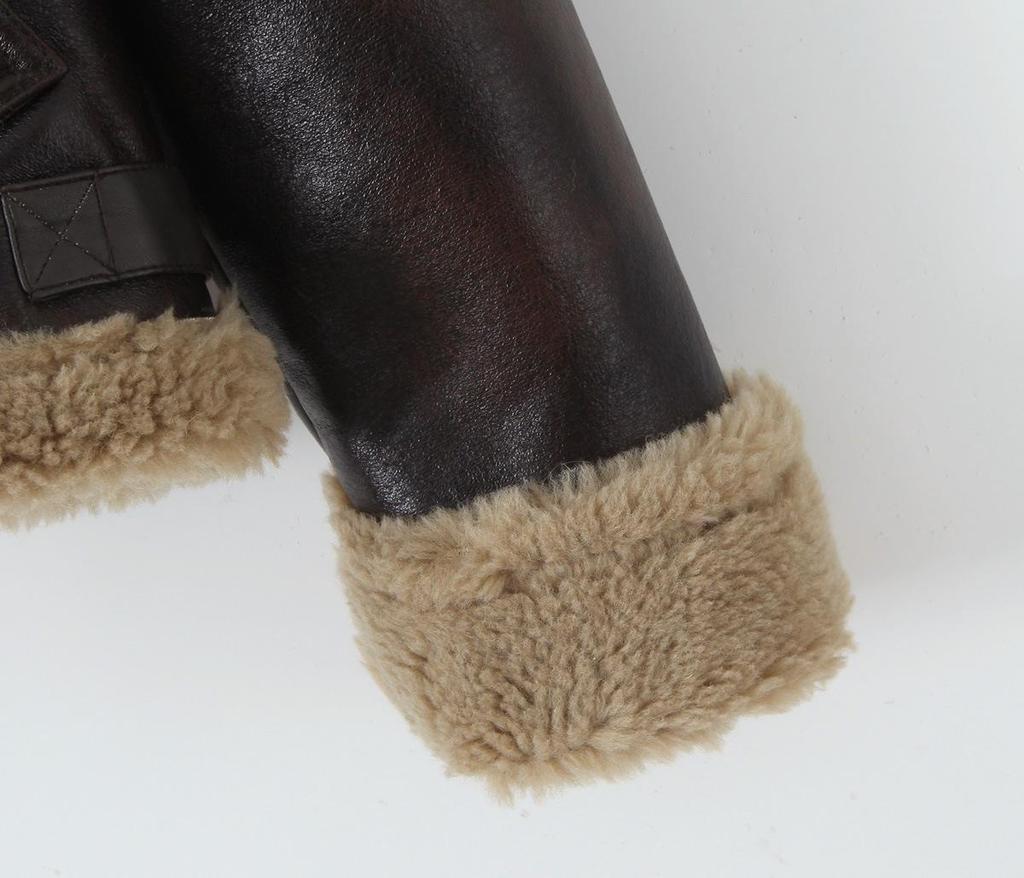 Women's Thickened European & American Fur-Integrated Loose Short Jacket