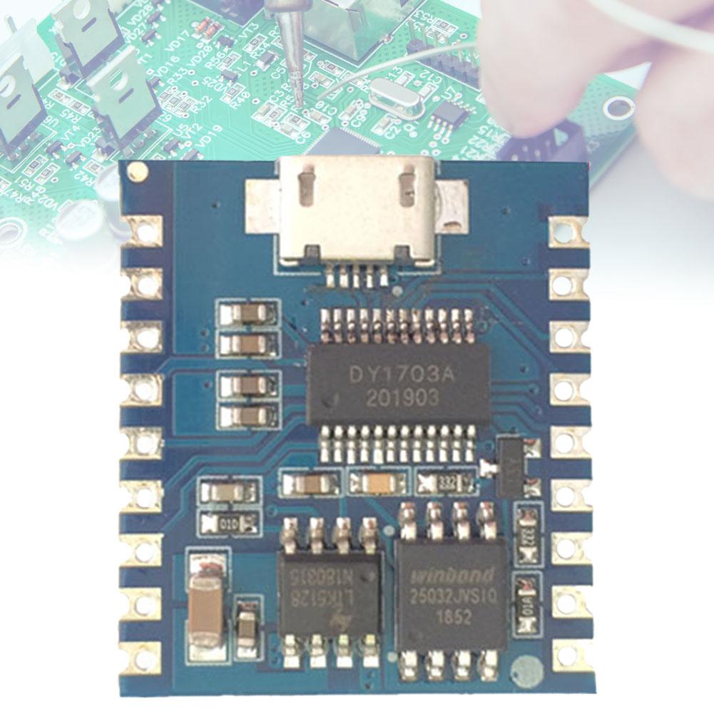 DY-SV17F Audio Module USB Download Flash Voice Module 5 W Mini MP3 Player IO Trigger 4 MB MP3 Player Voice Module