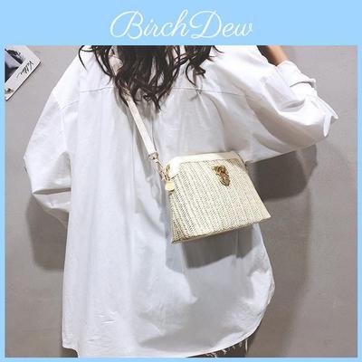 Neuer Eingang Fee Tasche 2023 Koreanischer Stil PVC Gewebte Muschel Tasche Street Fashion Kleine Größe Gelb