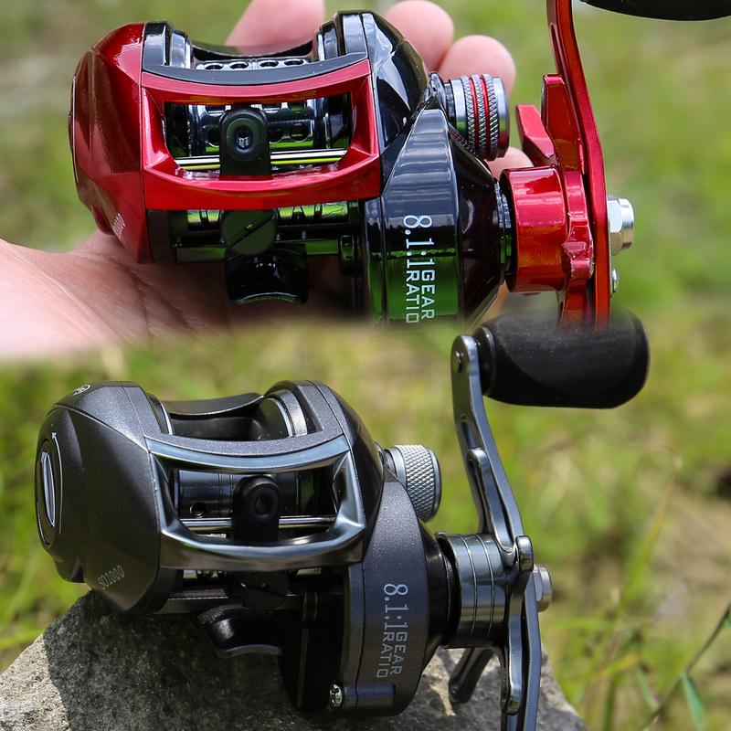 Moulinet De Pêche Baitcasting En Métal, Puissant, Léger Et Lisse