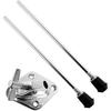 Bass Drum Legs Drum Stands Leg Professional Stable Anti Skid, Metal, Bass Drum Feet for Precussion Instrument Drum Replace, 1 Set