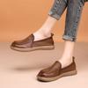 Genuine Leather Women Flats Woman Casual Shoes Loafers Female Slip-on Boat Shoes,Mother's Shoes