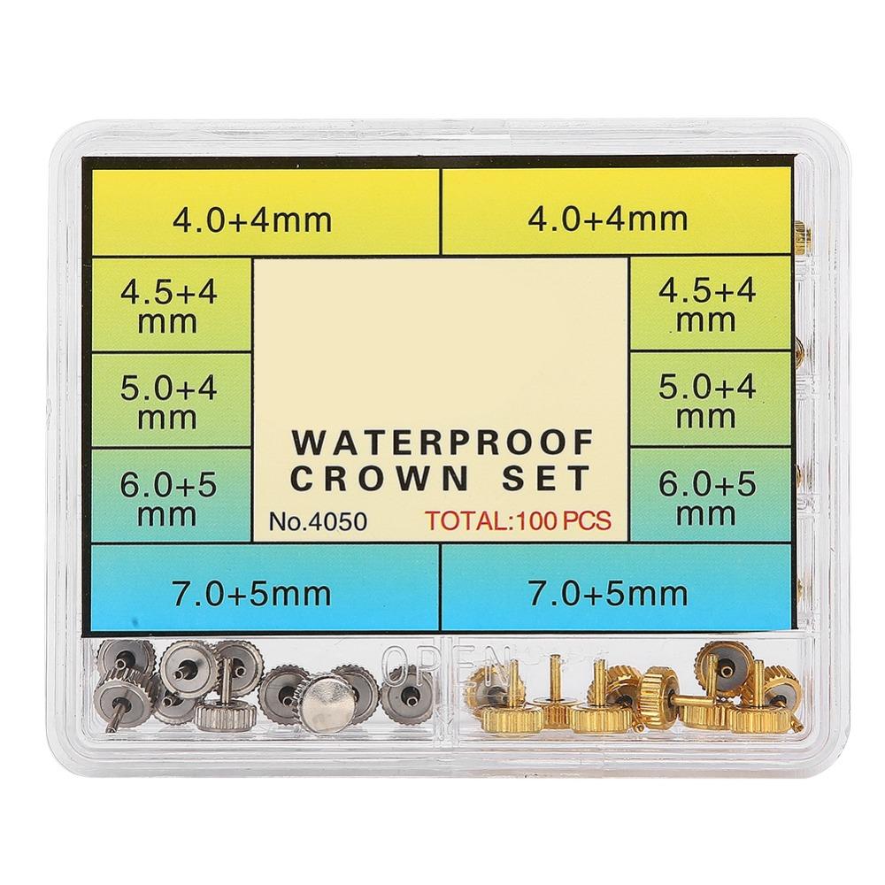 Steel Watch Crown Set Various Specifications Watch Parts Kit for Watch Makers