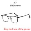 Modische Metall-Halbrahmen Drei-in-Eins Modebrille Business Flache Brille Blaulichtfilter Mit Polarisationsclips Nachtsicht