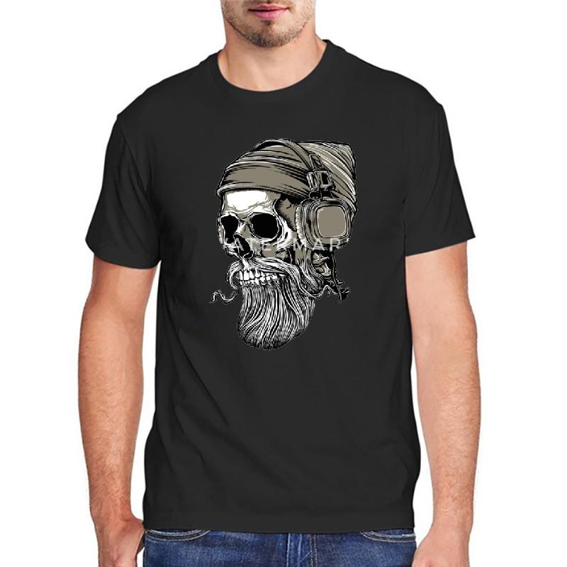 bearded skull t shirt