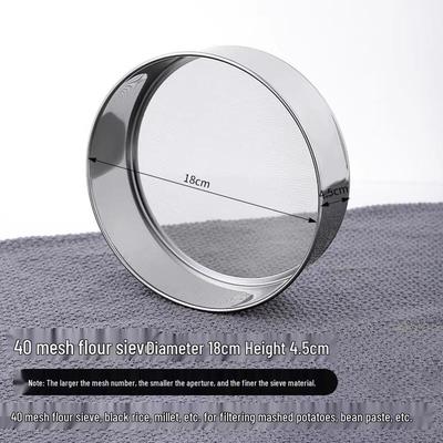 Zhaoran Edelstahl Backmehl Sieb