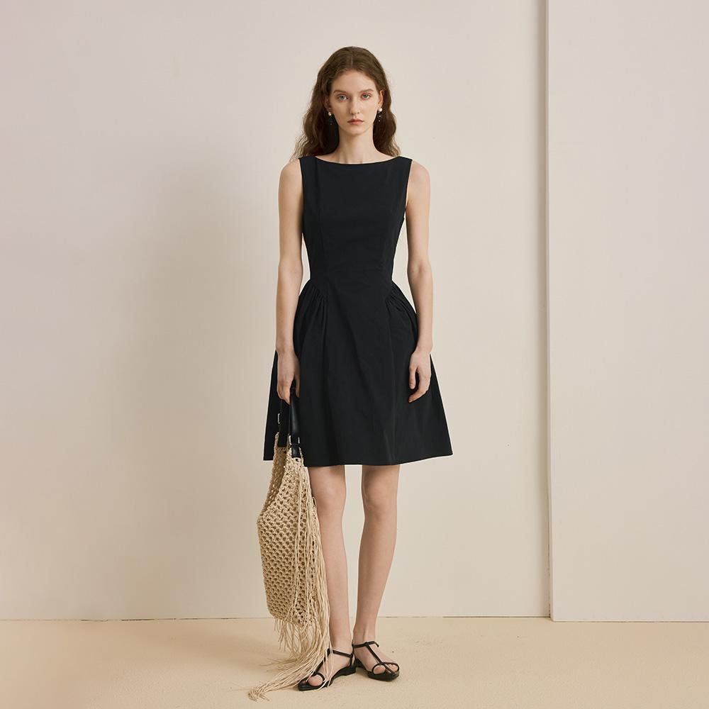 Waiwaiaiem Yy_Umbrella Waist Dress_2Color