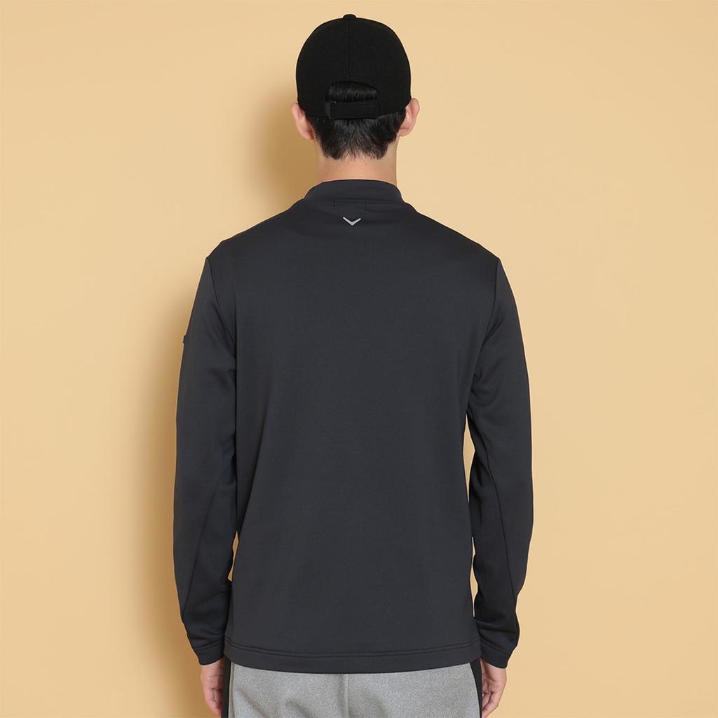 Long Sleeve Mock Neck Shirt Warmth and Abrasion Golf Innerwear C24233110 [Callaway] Men's (Karushi Resistance) / / 1010_Black