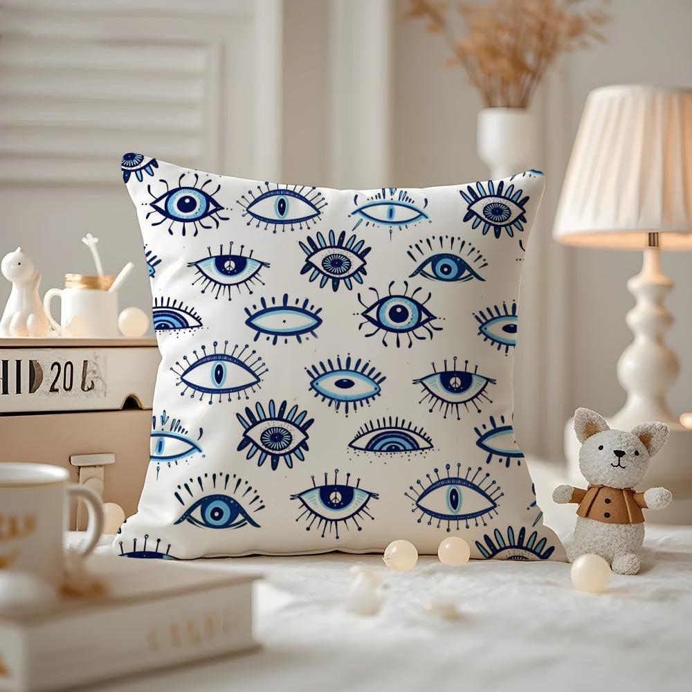 Cushion Cover Pattern Printed Pillowcase For Living Room Sofa Cushion Cover & Bedroom Decor C-CHIARA FERRAGNICOOL