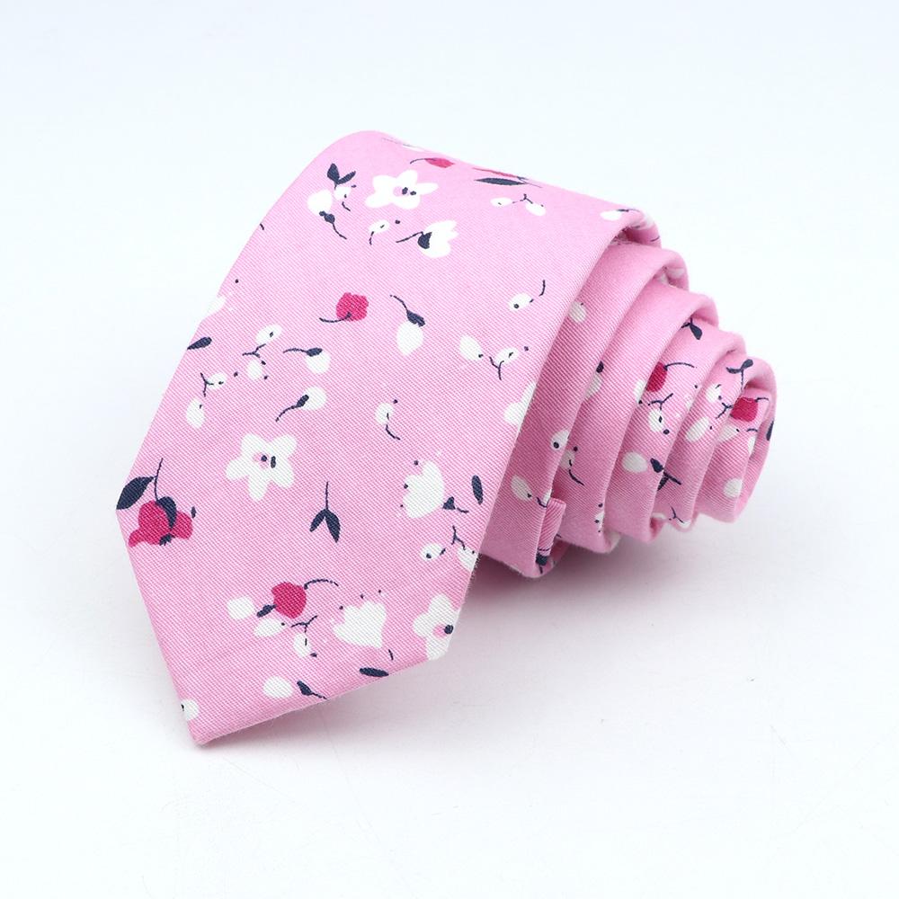 New Men s Floral Neck Ties Casual Cotton Slim Tie Skinny Wedding Party Suit Collar Flower Neckties Gravata Accessories Gift
