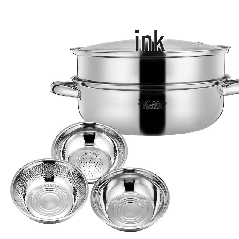 Bernice Classic Elite 28cm Soup Steamer Cookware Set, 4-Piece