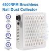 4500RPM Brushless Nail Dust Collector High Suction Power Adjustable Speed Nail Vacuum Cleaner Powerful Suction Nail Dust Remover