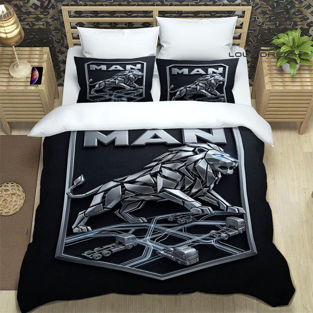 M-Man truck Set Biancheria da Letto Stampata Retrò set squisito di biancheria da letto copripiumino set piumone set biancheria da letto lusso regalo di compleanno