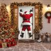 Christmas Front Door Decoration Cover Holiday Santa Claus Photo Booth Props Christmas Door Decorations Banner Cover for Home