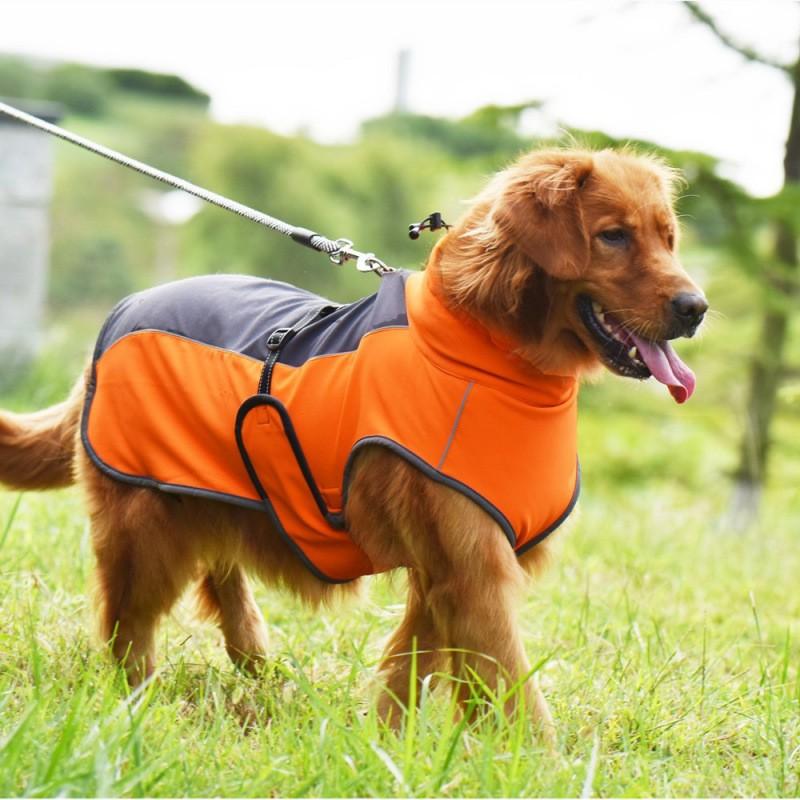 Warm Cotton Pet Vest Medium To Large Dogs Winter Casual Dog Coat Orange Gray Mustard