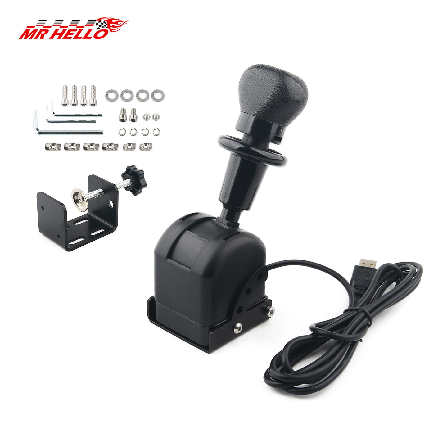 

For Logitech G923 G27 G29 Thrustmaster T300 PC USB Handbrake For ETS2 European/American Truck Sim Racing Games Hand Brake чёрный