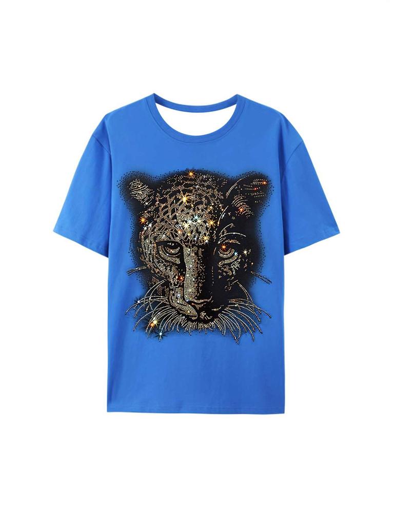 2026 Hot Selling Fashion New Mens 3D Printing Cool Serious Tiger Head Design Pattern Loose Streetwear Shirt Large Size