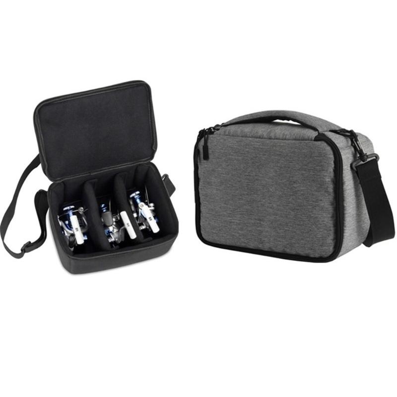Internal Divider Reel Bag Case Splashproof Fishing Tackle Storage Case Protective Case Portable Carrying Bag