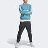 Adidas Originals Trefoil Three-Stripe Colorblock Logo Crew Neck Sweatshirt Men Tops Blue II5762