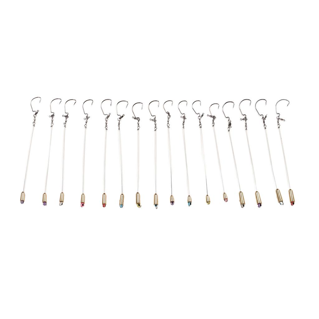 Fishing Rig Set with Weight Fish Eye Bead Robust Lightweight Corrosion Resisting Sea Fishing Barb Hook Rig Set