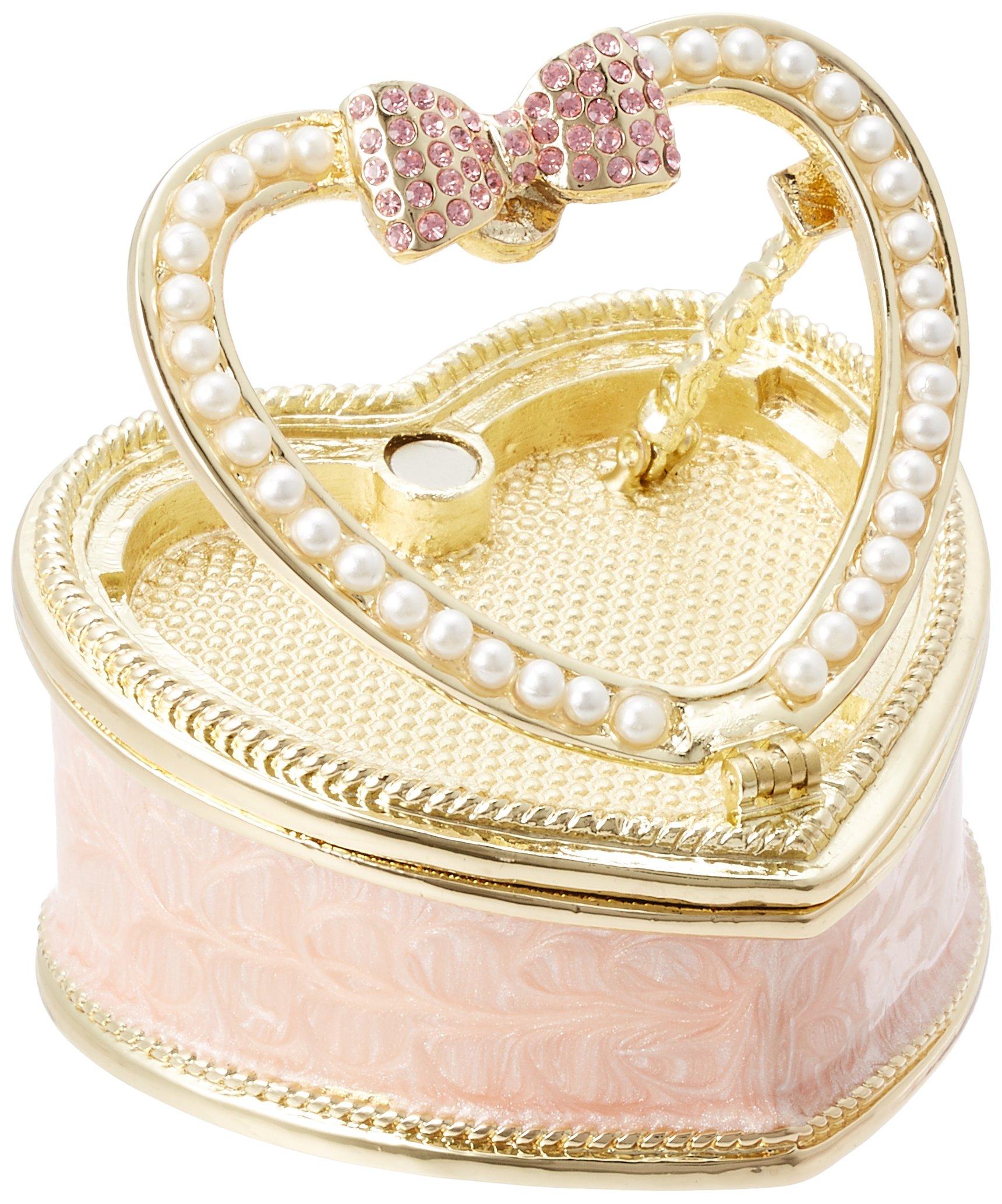 

PIEARTH Jewelry Box Memorial Heart with Photo Frame [PIEARTH] (Pink) EX567-1 рожевий
