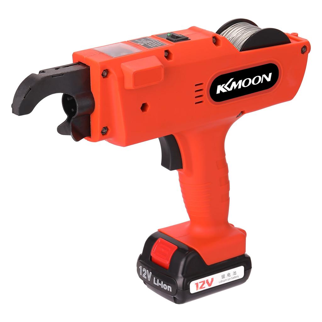Kkmoon 12 V Automatic 834MM Rebar Tier Cordless Rechargeable Tying Binding Machine