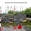 Outdoor Kids' Rope Ladder Swing for Sensory Integration and Climbing Activities