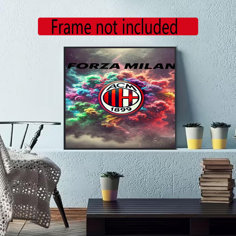 Ac Milan 5D Diy Diamond Paintings Mosaic Wall Round Diamond Art Painting Kits Embroidery Crystal Accessories Frameless