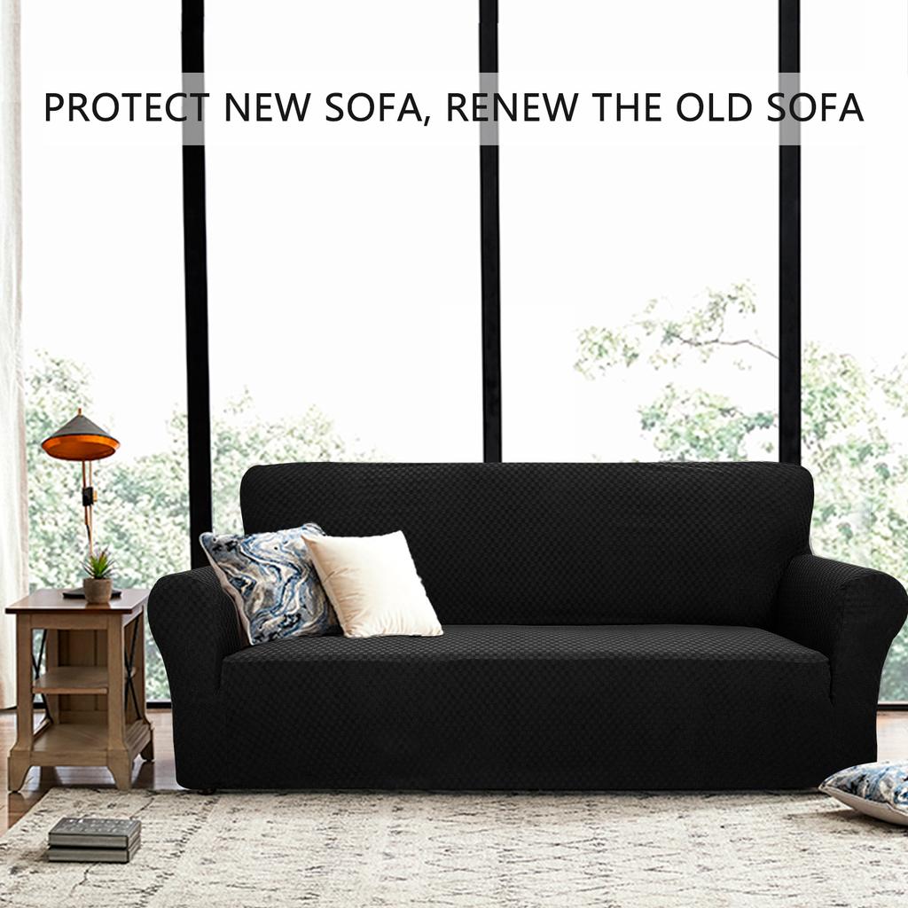 Knitted Square Jacquard Thickened Stretch Sofa Cover Fabric All-inclusive Full Cover Sofa Cushion Cover