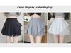Women's White Pleated Mini Skirt, Ballet-Style High Waist A-Line Tutu Skirt
