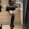 Y2K Retro Low-Waist Rivet Denim Shorts