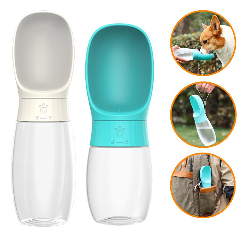 Portable Dog Water Bottle Leak Proof Non-Spill 100ml Pet Drinking Cup for Small Medium Dogs Outdoor Hiking Travel