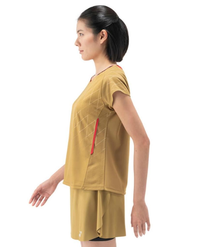 Yonex Game Shirt 20915 Gold L Women's (Fitted Shirt) (016)