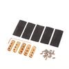 5Pcs Brass Terminal Block With Heat Shrink Tubing High Current Waterproof Quick Terminal Block Pressure Free Fast Connector