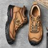Winter Wear-resistant Mountaineering Boots Plush Warm High Quality Leather Outdoor Waterproof Boots for Work  Walking Snow Boots