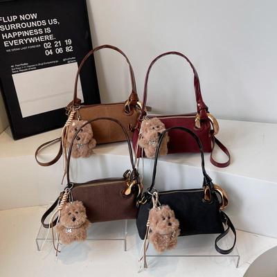 Korean Retro Underarm Pillow Bag, Wide Strap Crossbody for Women - 2025 Autumn Collection