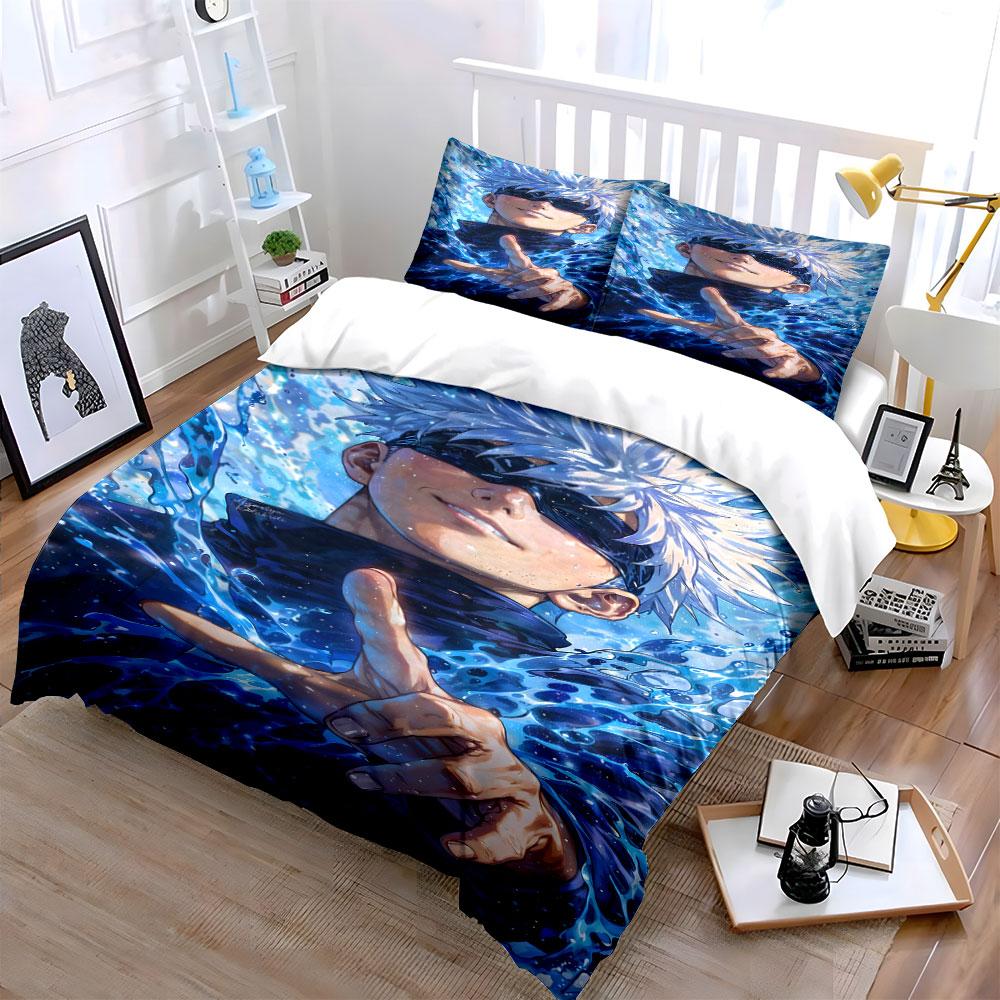 Character with White Hair. Bedding Sets Duvet Cover Sets Duvet Covers Pillowcases(1 * Duvet Cover 2 * Pillowcases Without Duvet Insert)