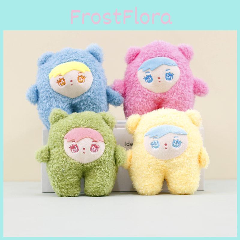 Soft Short Plush Doll Keychain Cute Cartoon Bag Charm With Pp Cotton Filling