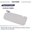 Driver Side Sun Visor Fit For Hyundai Accent 1E 2011 2012 2013 2014 2015 Replace 85210-1R000 Front Left | Sun Protection Shade | Gray