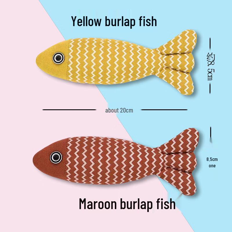 Realistic Plush Fish Cat Chew Toy