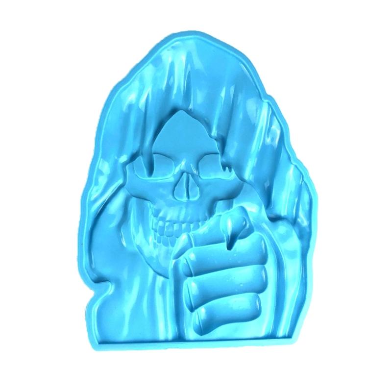 

Ужас Подвеска Скелет Силиконовая форма для литья Изготовление чашки для кексов Шоколад Рукоделие Изготовление формы 55KF синий